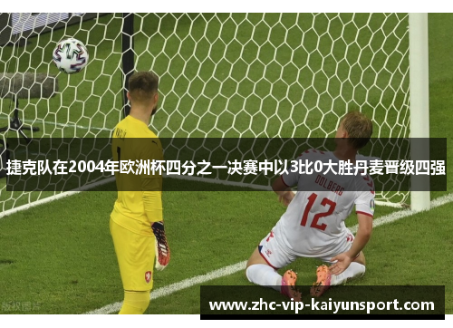 捷克队在2004年欧洲杯四分之一决赛中以3比0大胜丹麦晋级四强